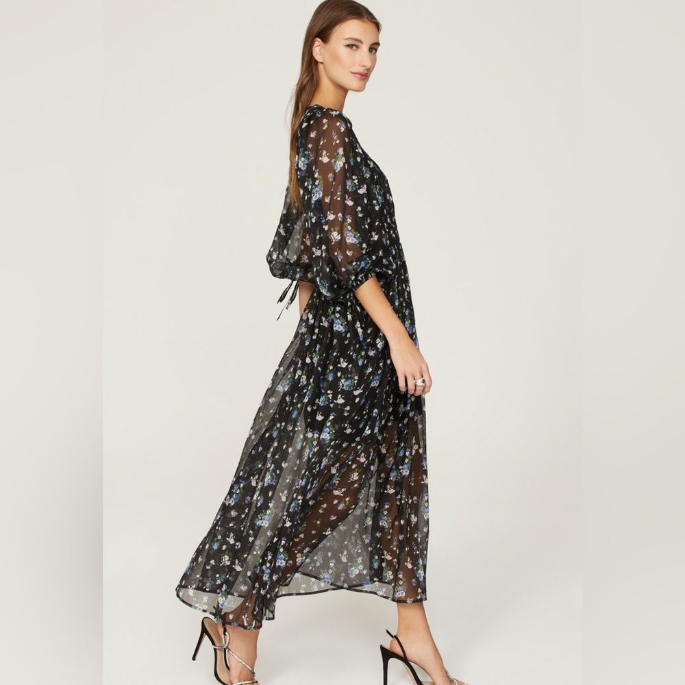 Maje Risof Floral Cutout Maxi Dress - Picture 13 of 16